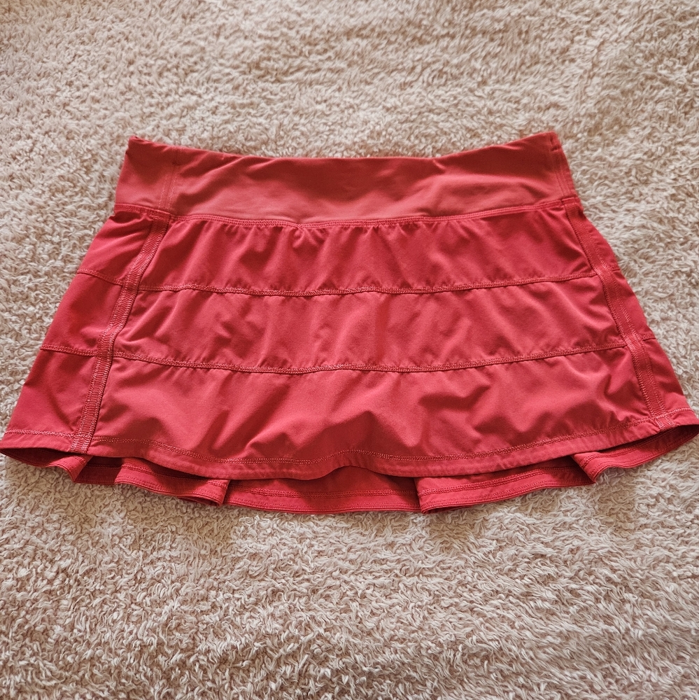 Lululemon Hot Pink Athletic Mini Skirt With Built In Shorts